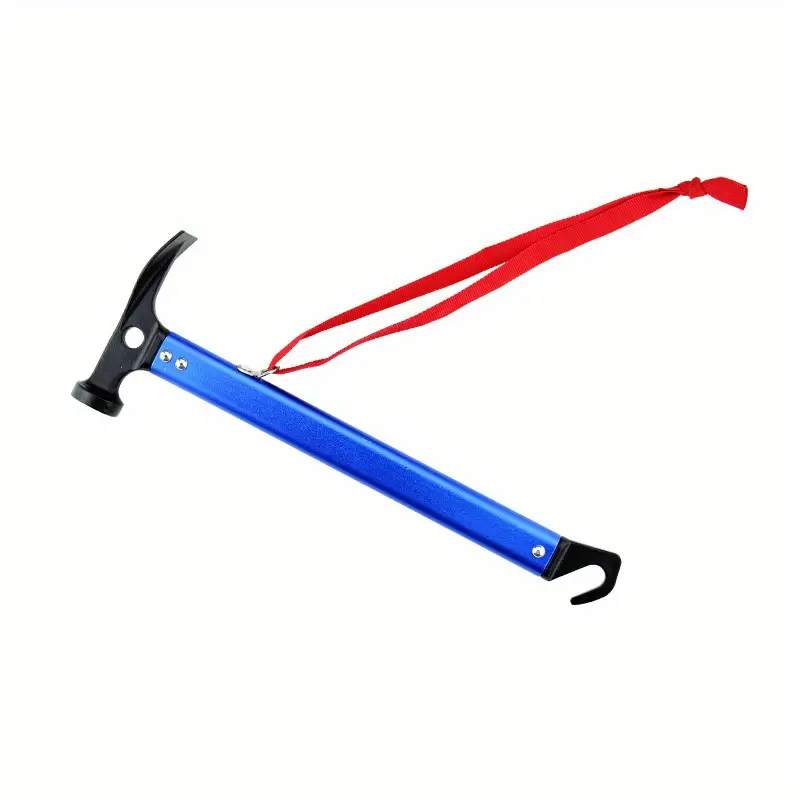 1pc Aluminum Camping Hammer With Hook 12 Portable Lightweight